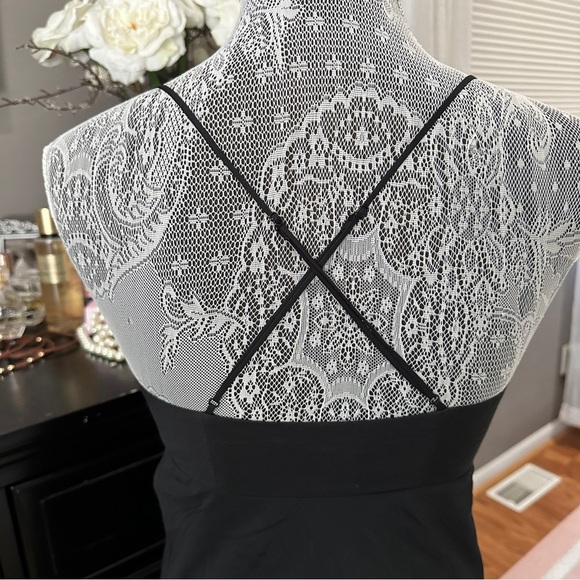 Madewell Crisscross Back Black V-neck Slip Midi Dress Size 0 (NWT) - Picture 6 of 14